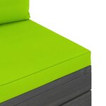 vidaXL Salon palette de jardin 2 Pièces avec coussins Bois de pin massif