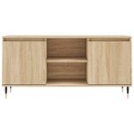 vidaXL Meuble TV chêne sonoma 104x35x50 cm bois d'ingénierie