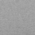 vidaXL Sommier à lattes de lit et matelas gris clair 120x190 cm tissu