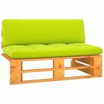 vidaXL Canapé central palette de jardin marron miel bois pin imprégné