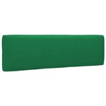vidaXL Canapé central palette de jardin Blanc Bois de pin imprégné