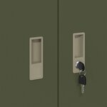 vidaXL Armoire de rangement Vert olive 90 x 40 x 40 cm Acier