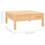 Salon de jardin meuble d'extérieur ensemble de mobilier 8 pièces bois de pin massif 02_0017804
