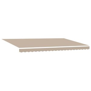 vidaXL Toile de rechange pour store banne Beige 500 × 300 cm Toile