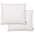 vidaXL Oreiller 2 Pièces Remplissage de duvet 70 x 60 cm Blanc