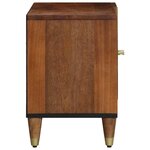 vidaXL Meuble TV Marron 80 x 31.5 x 46 cm Bois de manguier massif