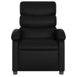 vidaXL Fauteuil de massage inclinable noir similicuir