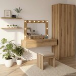 vidaXL Table de Toilette Marron 100 x 40 x 70 cm Bois d'ingénierie