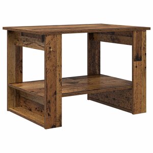 vidaXL Table basse Bois ancien 72 x 50 x 50 cm Bois d'ingénierie