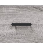 vidaXL Table de chevet murale sonoma gris 35x35x20 cm