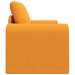vidaXL Canapé Lit au Sol 2-en-1 Jaune Foncé 98x71x83 cm Tissu