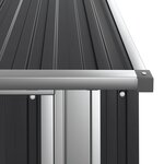 vidaXL Abri de jardin Anthracite 118 5x97x209 5 cm Acier galvanisé