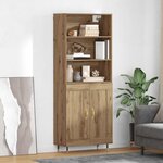 vidaXL Haut Armoire Chêne artisanal 69 5 x 34 x 180 cm