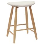 vidaXL Chaises de salle à manger 2 Pièces Naturel 46 x 37 x 63 cm