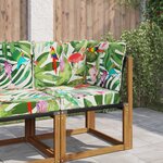 vidaXL Coussin de canapé d'extérieur 3 Pièces coloré Polyester