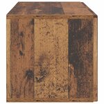 vidaXL Meuble TV mural 98 x 31 x 30 cm Bois ancien Bois d'ingénierie