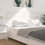 vidaXL Tête de lit Blanc 156x4x100 cm Bois massif de pin