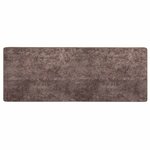vidaXL Coureur de Tapis MARSA Gris 100 x 250 cm Polyester et PVC