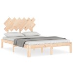 vidaXL Cadre de lit sans matelas 120x200 cm bois de pin massif