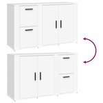 vidaXL Buffet Blanc 100x33x59 5 cm Bois d'ingénierie