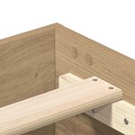 vidaXL Cadre de lit sans matelas chêne artisanal 140x190 cm