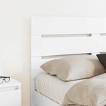 vidaXL Tête de lit Blanc 140 cm Bois d'ingénierie