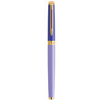 Stylo plume waterman hémisphère  laque violette  finition en plaqué or  plume fine plaqué or  coffret cadeau