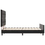 vidaXL Cadre de lit avec tête de lit Noir 140 x 190 cm Velours