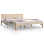vidaXL Cadre de lit sans matelas bois massif de pin 160x200 cm