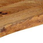 vidaXL Dessus de table à bord vivant 120x30x2 5cm bois massif manguier