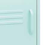 vidaXL Table de chevet Vert menthe 35x35x51 cm Acier