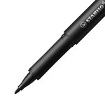 LOT de 5 Marqueur Stabilo Dr!ver pointe moyenne 0 8 mm - Encre à base d'eau  inodore et anti-bavures - Fabriqué avec 94   de bioplastique - Noir