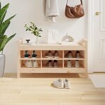 vidaXL Banc d'entrée 110x40x60 cm Bois de pin massif