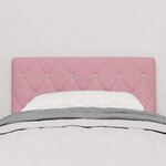 vidaXL Tête de lit avec tête de lit Rose 80 cm Cuir synthétique