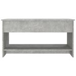 Vidaxl table basse gris béton 102x50x52 5 cm bois d'ingénierie