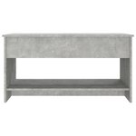 vidaXL Table basse Gris béton 102x50x52 5 cm Bois d'ingénierie