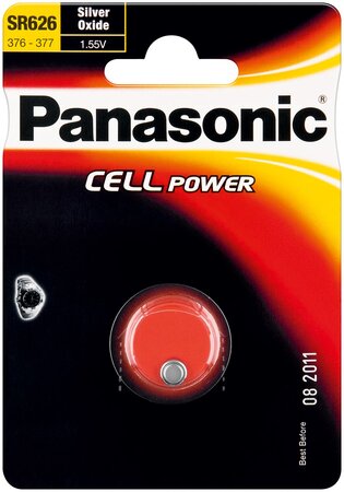 Pile Bouton Cell Power SR66 (SR626 EL) Silver Oxide-zinc 1.55 V PANASONIC