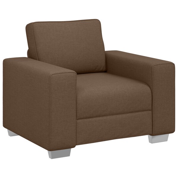 vidaXL Fauteuil en tissu marron 59 cm