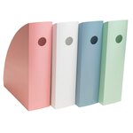 Porte-revues Mag-cube Autentik - Blanc - Exacompta