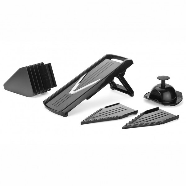 Mandoline professionnelle multi-fonctions avec accessoires - pujadas -  - acier inoxydable36 x16 5x11mm