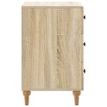 vidaXL Cabinet de chevet avec tiroir Chêne Sonoma 43 x 41 x 66 5 cm