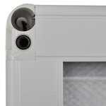 vidaXL Moustiquaire plissée pour fenêtre et store Aluminium 60 x 80 cm