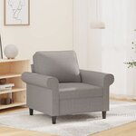vidaXL Chaise de canapé Gris clair 60 cm Tissu