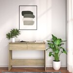 vidaXL Table console Chêne sonoma 100x35x76 5 cm Aggloméré