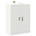vidaXL Armoire de rangement Blanc 80 x 40 x 105 cm Acier