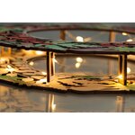 Kit couronne en bois à faire soi-même - feuilles et baies effet 3d - 35 cm