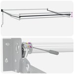 vidaXL Auvent rétractable automatique bordeaux 500x300 cm