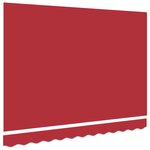vidaXL Tissu de remplacement pour auvent pour cadre 2.5x2 m Rouge