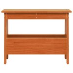 vidaXL Banc d'entrée cire marron 60x28x45 cm bois de pin massif