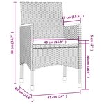 vidaXL Ensemble à manger d'extérieur 7 Pièces et coussins Résine tressée